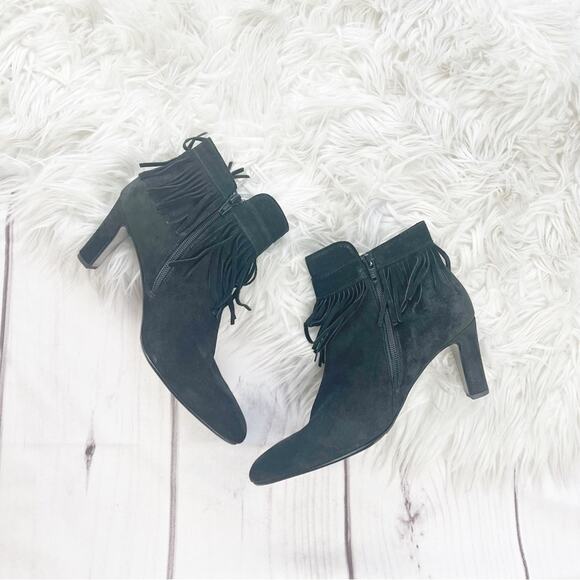 Gabor Ladies Modern Suede Ankle Boots in Black Size UK 5 / US 7 - Picture 2 of 6